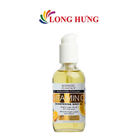 Dầu dưỡng thể Advanced Clinicals Vitamin C Brightening Body Oil (112ml) - Hàng chính hãng