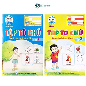 Sách Tập Tô Chữ (dành cho bé 4-6 tuổi) - Giúp bé tự tin vào lớp 1