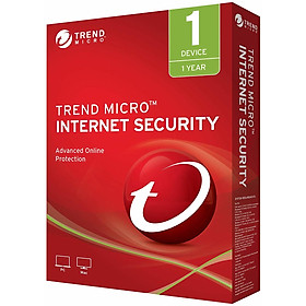 Phần Mềm Diệt Virus Trend Micro Internet Security Bản Quyền 1 PC 12 Tháng - Hàng chính hãng