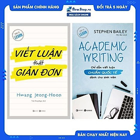 Combo viết luận thật giản đơn + chỉ dẫn viết luận chuẩn quốc tế dành cho sinh viên
