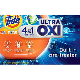 Viên giặt Tide Pod Ultra Oxi 4 in 1 104 Viên nhập Mỹ