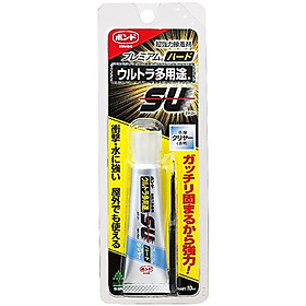Keo dán Đa Năng Nhật Bản Dán thủy tinh, bê tông, gạch, đá, gỗ , nhựa cứng ULTRA SU HARD (CỨNG) 10ml #05140, chống thấm nước (Hàng nội địa Nhật)