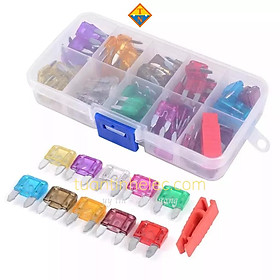 Mua Hộp 120 cầu chì ô tô size nhỏ 2A-40A kèm kìm rút # Phụ tùng ô tô