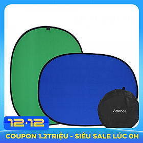 Phông Nền Chụp Ảnh Andoer (1.5 x 2m) - Xanh