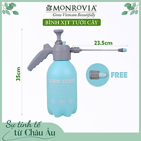 Bình xịt tưới cây MONROVIA 2 lít, phun sương tưới cây cảnh, vòi dài