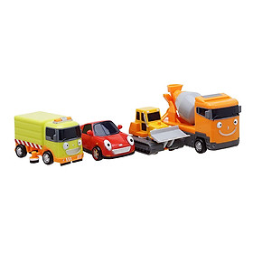 Bộ Xe Đồ Chơi phim hoạt tình Tayo set 3 - Ruby / Chris / Speed / Billy