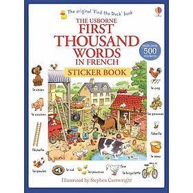 Ảnh bìa Sách tiếng Anh - Usborne First Thousand Words in French Sticker Book