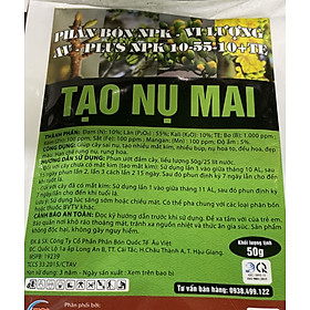 Phân bón lá Chuyên gia dưỡng Nụ Mai Tạo Nụ Mai gói 50gr