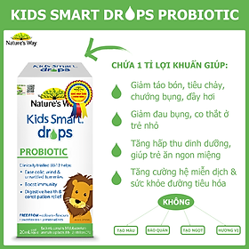 Nature's Way Kids Smart Drops Probiotic – Dung dịch bổ sung lợi khuẩn cho trẻ