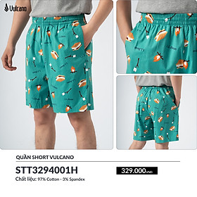 Quần short-STT3294001H hoạ tiết xanh lơ