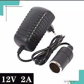 Adapter chuyển nguồn 220V-12V đầu ra tẩu sạc, công suất lớn 120w , 12v -10a, phích cắm 2 chân