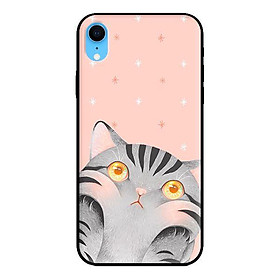 Ốp in cho iPhone XR Mèo Hồng - Hàng chính hãng