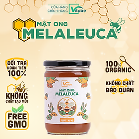 Mật Ong Melaleuca Vitobe (700gr) - Hữu cơ 100% (TẶNG cây gỗ lấy mật ong)