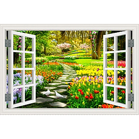 Mua Tranh Dán Tường 3D Cửa Sổ - Có Sẵn Keo - TCS012