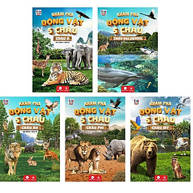 Sách trọn bộ khám phá động vật 5 châu