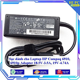 Sạc dành cho Laptop HP Compaq 6910 6910p Adapter 18.5V-3.5A 19V-4.74A - Kèm Dây nguồn - Hàng Nhập Khẩu
