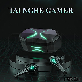 Tai Nghe Bluetooth 5.2 True Wireless MR-A10 - Chuyên Game - Hạn Chế Độ Trì Hoãn Tối Đa Cho Gamer - Đèn Led Huyền Bí - Giảm Ồn ENC - Hàng Chính Hãng 