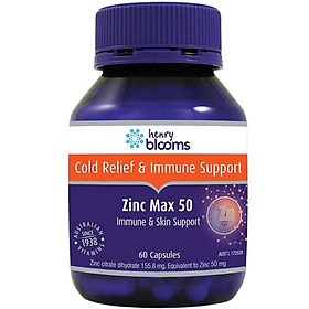 Henry Blooms Zinc Max 50mg (elemnental) 60 Capsules