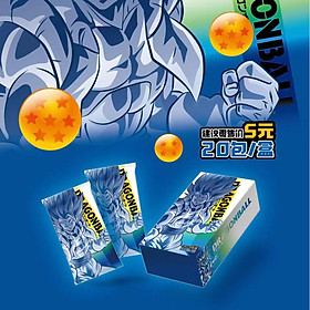 (FULL BOX) Hộp Thẻ Bài Dragon Ball ảnh thẻ nhân phẩm ngẫu nhiên chibi xinh xắn giá rẻ ( hộp 20 pack)