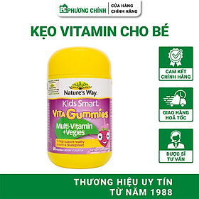 Kẹo Dẻo Vitamin Tổng Hợp Cho Bé Nature's Way Kids Smart Vita Gummies Multivitamin Vegies 60 Viên/Hộp