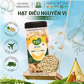 Hạt Điều Nguyên Vị Bà Tư Bình Phước 200g – Giòn rụm, béo bùi tự nhiên – rang củi truyền thống