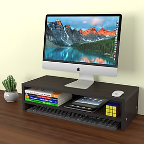 Mua Kệ đỡ màn hình máy tính 2 tầng MS 07 lắp ghép - MÀU NÂU