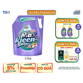 Túi Nước Giặt Xả MaxKleen Thiên Nhiên 2.2kg