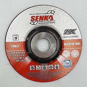 Mua SENKA 2 viên đá mài sắt thép inox  đá mài kim loại màu nâu  CHỌN 1 tấc D100MM  1 tấc 25 D125MM