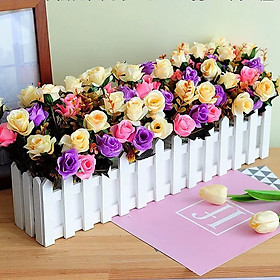 Mua Hoa Để Bàn Hàng Rào Gỗ Hoa Giả Decor Hàng Lang Lối Đi Nhiều Mẫu Dài 50cm Đã Cắm Sẵn Y Hình DG-51