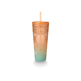 Ly Starbucks Cold Cup 24Oz  GRDT ORG GRN WAVE