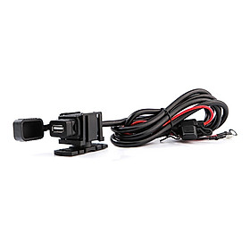 Motorcycle USB Charger Charging Cable 12V-24V Phone Tablet Charger for Phone