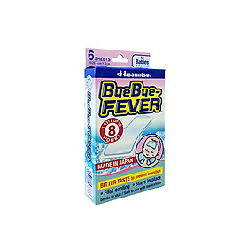 Miếng Dán Hạ Sốt Bye Bye Fever- Made In Japan - Làm Mát Tức Thì, Dùng Trong Các Trường Hợp Sốt, Say Nắng, Đau Cơ