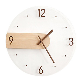 Simple Nordic Wall Clock 16 inch Silent for Home Kitchen Living Room Office