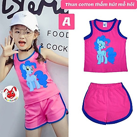 Bộ bé gái pony mặc ở nhà từ 9-42kg- chất thun cotton -Kiến Lửa