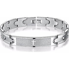 Lắc Tay Nam Chất Liệu Thép Titan Không Đen Không Dị Ứng TT 0700