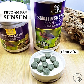 Thức Ăn Dán SUNSUN || Thức Ăn Dán Đặc Biệt Dành Cho Các Loại Cá Nhỏ, Cá Thuỷ Sinh