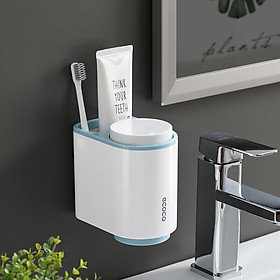 Kệ đựng kem đánh răng bàn chải kèm 2 cốc Ecoco