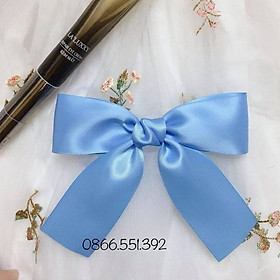 Kẹp / Buộc Tóc Nơ Lụa Satin Cao Cấp Đơn Giản