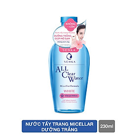 Nước tẩy trang SENKA A.L.L. CLEAR WATER Micellar Formula White 230ml