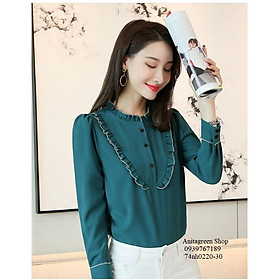 Tk44-0220-ÁO SƠ MI THIẾT KẾ VIỀN BÈ s-6xl