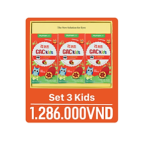 MUA 2 TẶNG 1 - Set 3 GAC Kids viên nhai bổ mắt cho trẻ em