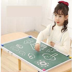 School Home Wall Mounted Hanging Chalkboard Set Chalk Eraser Hook