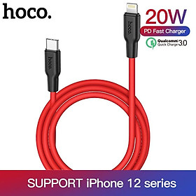 Cáp sạc nhanh Hoco X21 Plus đầu cắm USB C sang thích hợp cho 12 Pro PD 20W