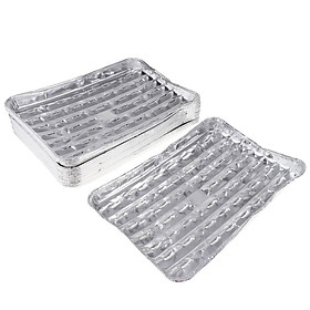 Khay Nướng Bằng Nhôm Hình Chữ Nhật Khay Ngoài Trời 34,5x22,5x2,5CM