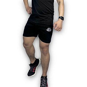 Quần short nam tập gym DO GYM SHOP logo thêu chất thun poly co giãn 4 chiều không xù lông QLQL3