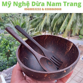 Mua Bát gáo dừa muỗng nĩa gỗ mun