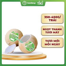 Dừa Xiêm Gọt Trọc Tươi Ngon Thượng Hạng - Size M (350 - 450 gr/ trái) - FoodMap Fruits