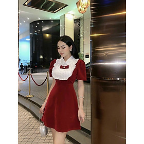 ĐẦM PHỐI CỔ BÈO DẬP LY ĐÍNH NƠ CỰC DỄ THƯƠNG XINH XẮN