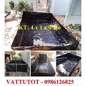 Mua BỂ BẠT NUÔI ỐC  NUÔI CÁ băng HDPE KT 3x1x0.7m