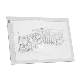 A4 LED Light Box Tracer Drawing Board Copy Board Pad 5mm Ultra-Thin Dimmable Brightness with USB Power Cable for Artists